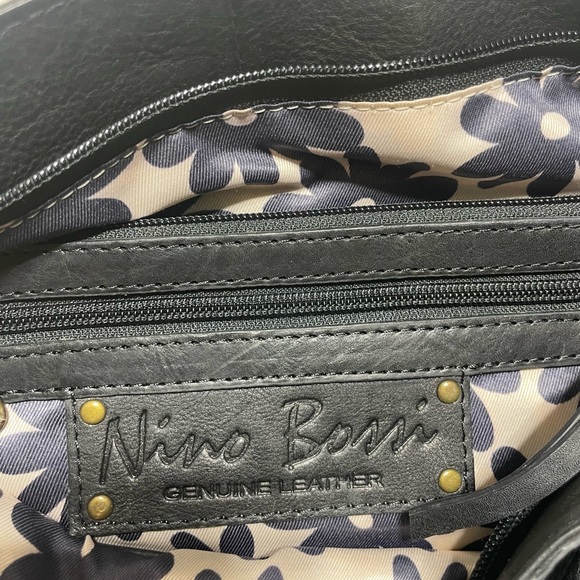 Nino BOSSI Navy Leather Hobo Bag - Picture 10 of 10